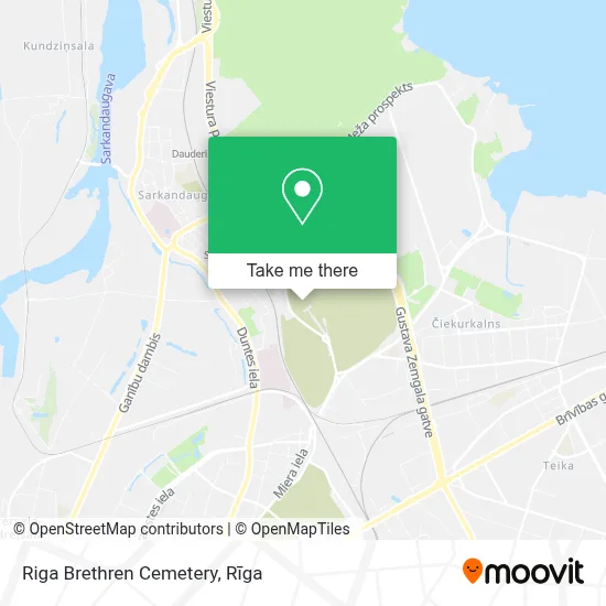 Riga Brethren Cemetery map