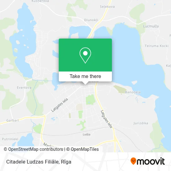 Citadele Ludzas Filiāle map