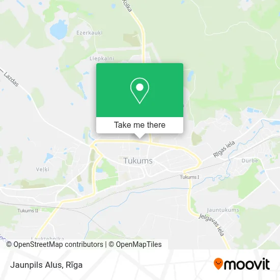 Jaunpils Alus map