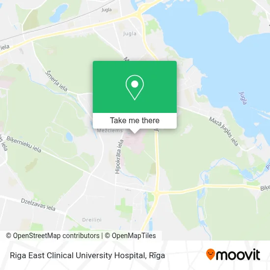 Riga East Clinical University Hospital map