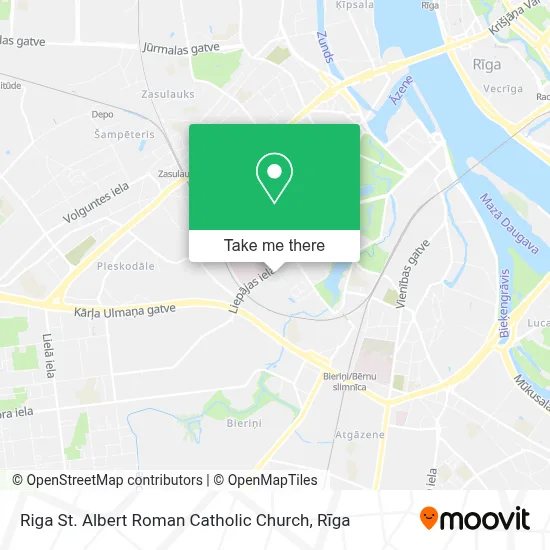 Riga St. Albert Roman Catholic Church map