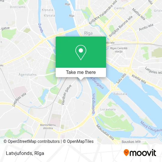 Latvjufonds map