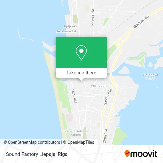 Sound Factory Liepaja map