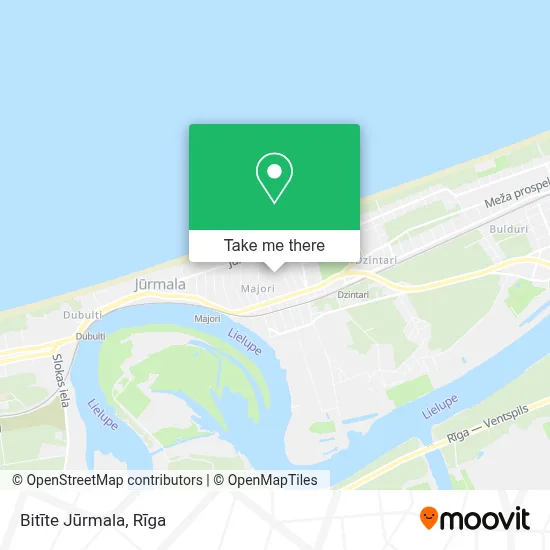 Bitīte Jūrmala map