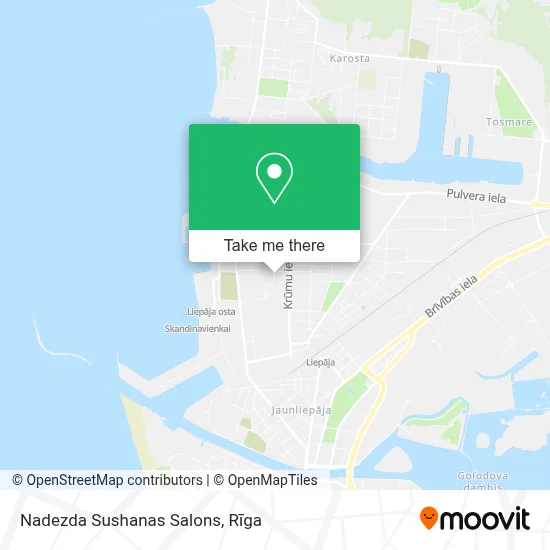 Nadezda Sushanas Salons map
