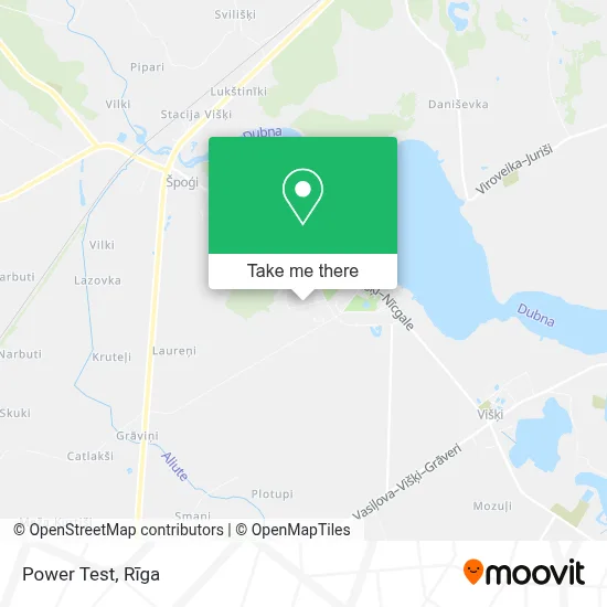 Power Test map