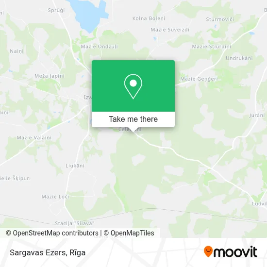 Sargavas Ezers map