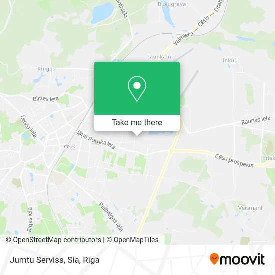 Jumtu Serviss, Sia map