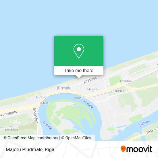 Majoru Pludmale map