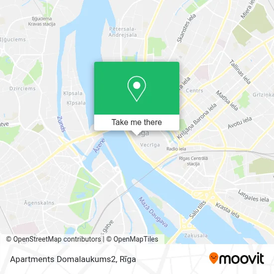 Apartments Domalaukums2 map