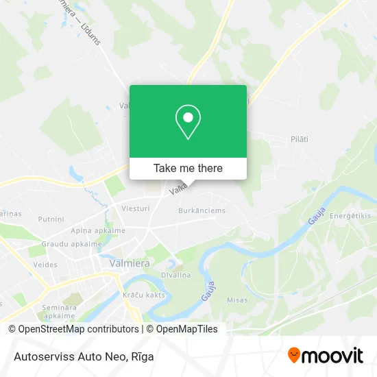 Autoserviss Auto Neo map