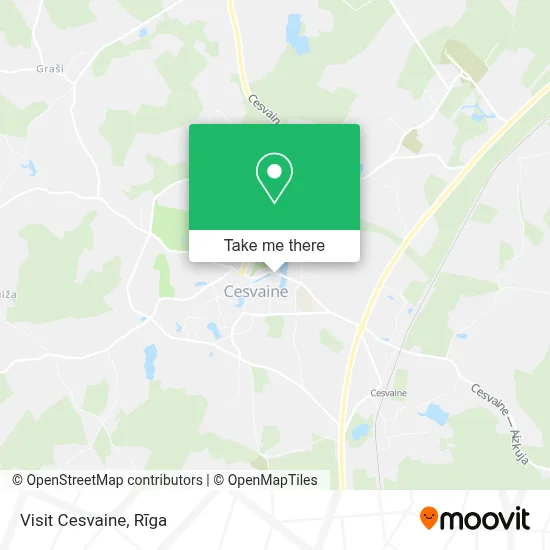 Visit Cesvaine map