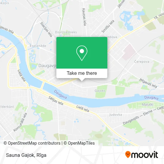 Sauna Gajok map