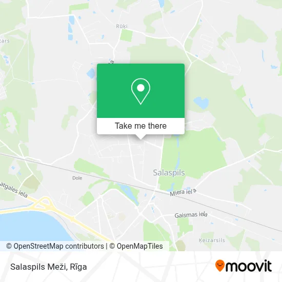 Salaspils Meži map