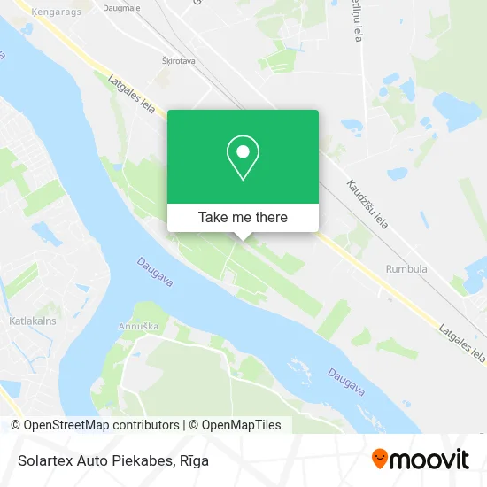 Solartex Auto Piekabes map