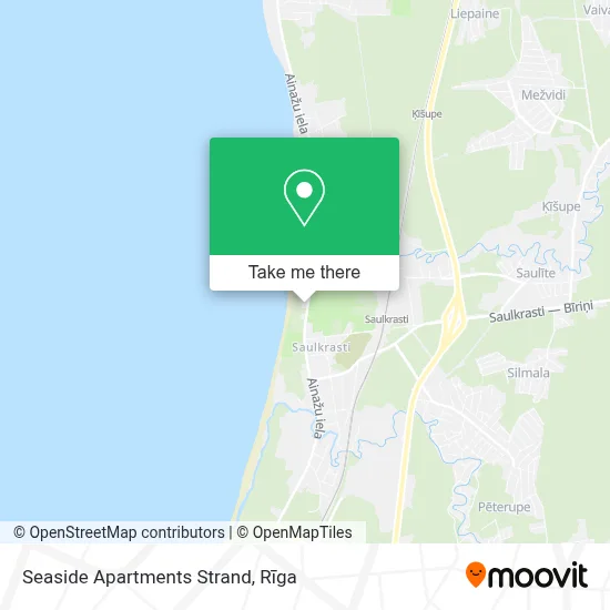 Seaside Apartments Strand map