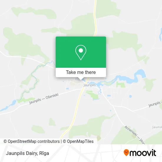 Jaunpils Dairy map