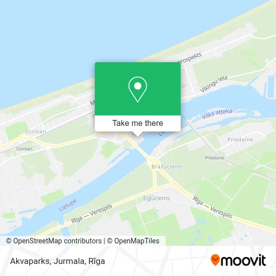 Akvaparks, Jurmala map