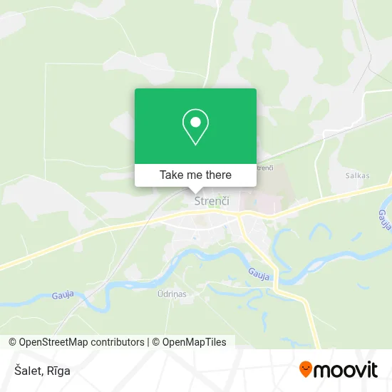 Šalet map