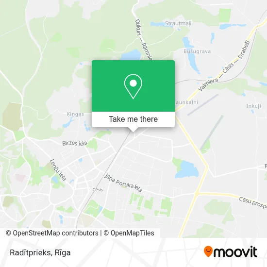 Radītprieks map