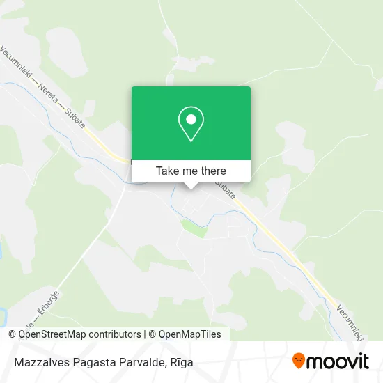 Mazzalves Pagasta Parvalde map