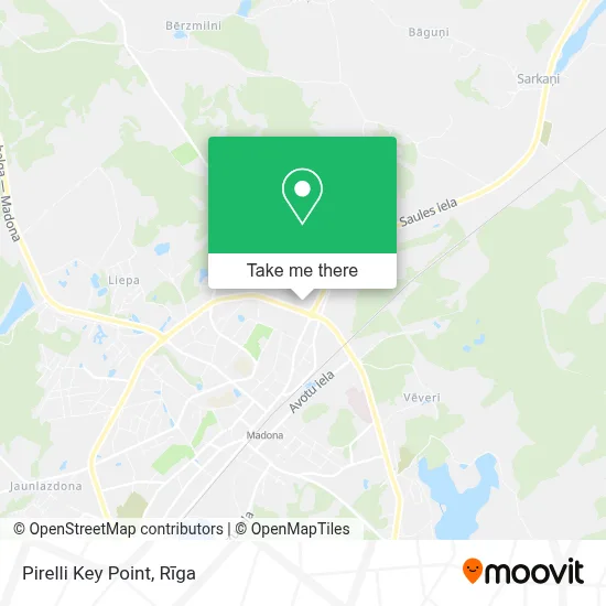 Pirelli Key Point map