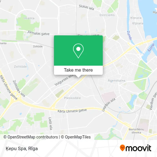 Ķepu Spa map