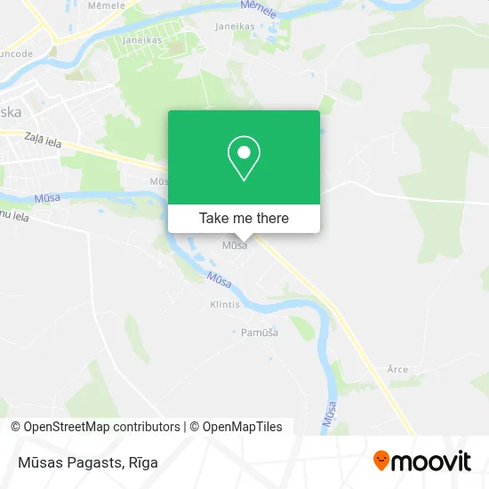 Mūsas Pagasts map