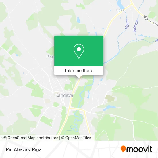 Pie Abavas map