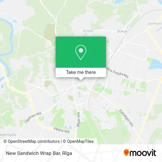 New Sandwich Wrap Bar map