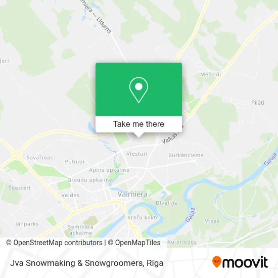 Jva Snowmaking & Snowgroomers map