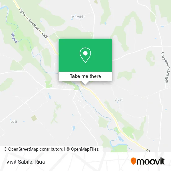 Visit Sabile map
