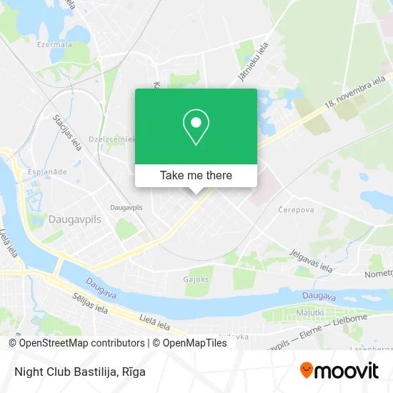 Night Club Bastilija map