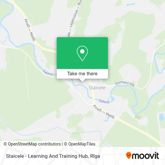 Staicele - Learning And Training Hub map