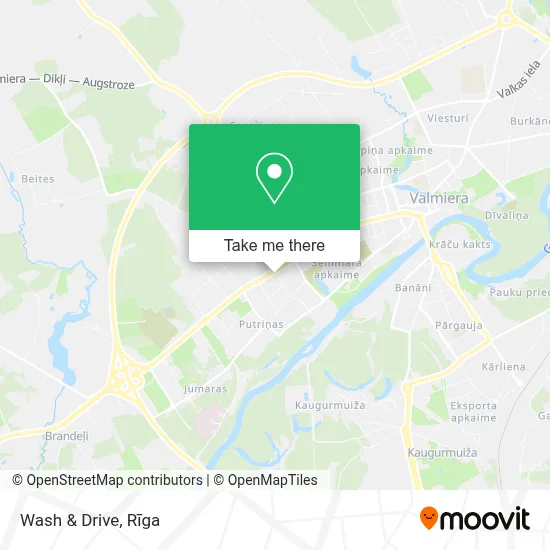Wash & Drive map