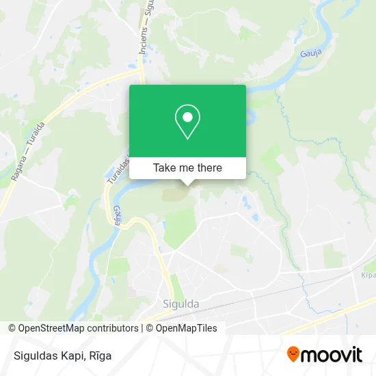 Siguldas Kapi map