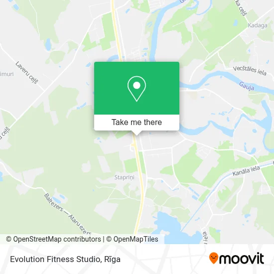 Evolution Fitness Studio map