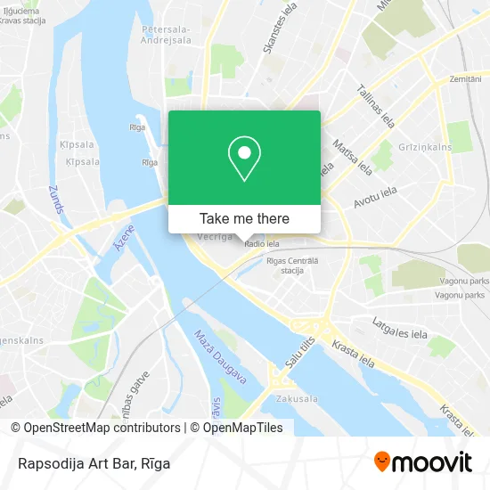Rapsodija Art Bar map