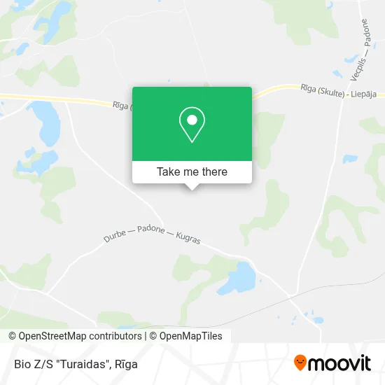 Bio Z/S "Turaidas" map