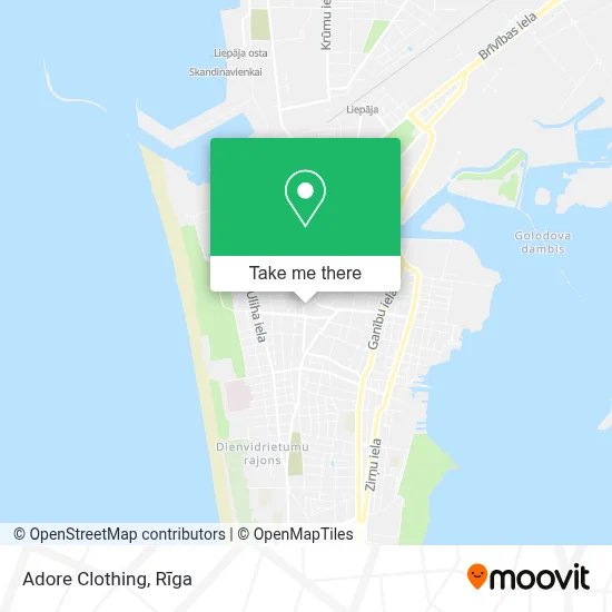 Adore Clothing map