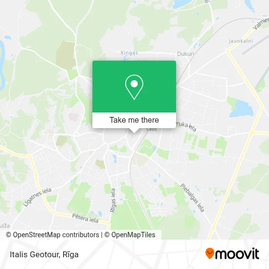 Italis Geotour map