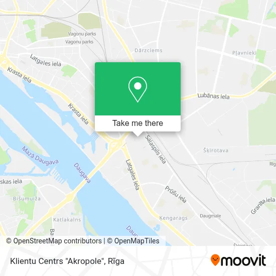 Klientu Centrs "Akropole" map