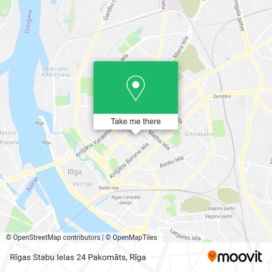 Rīgas Stabu Ielas 24 Pakomāts map