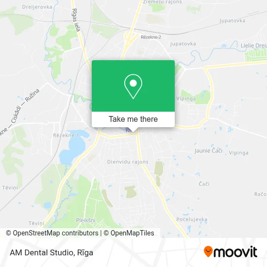 AM Dental Studio map