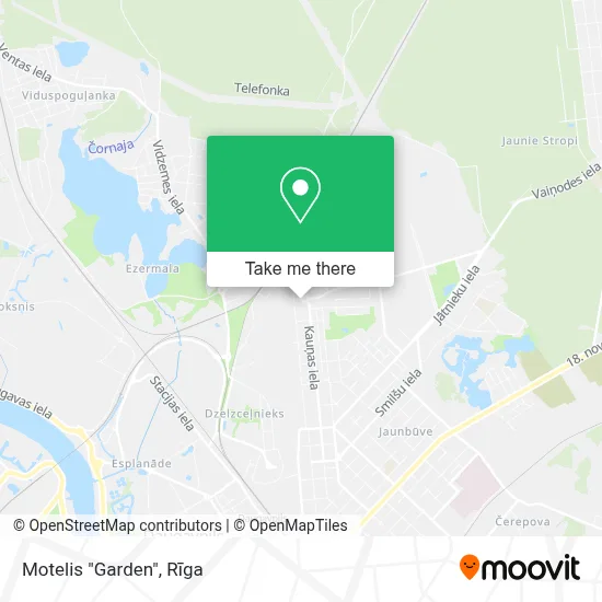Motelis "Garden" map