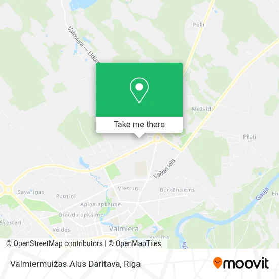 Valmiermuižas Alus Daritava map