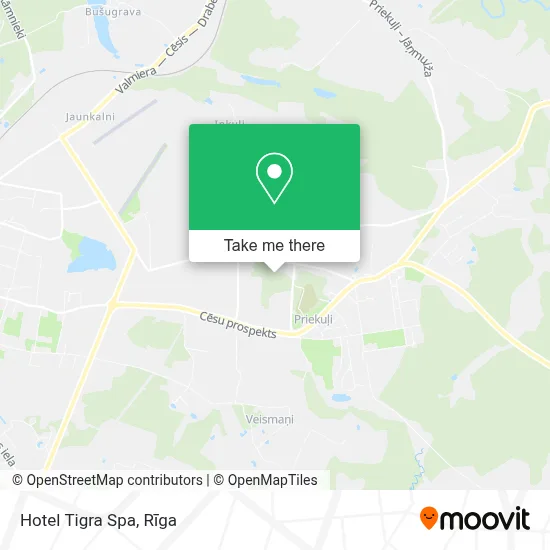 Hotel Tigra Spa map