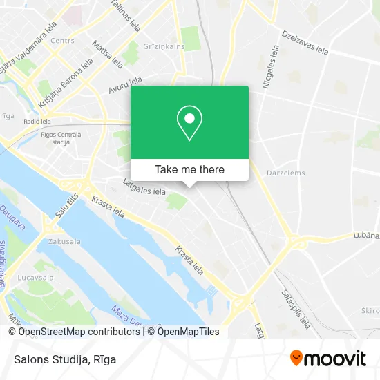 Salons Studija map