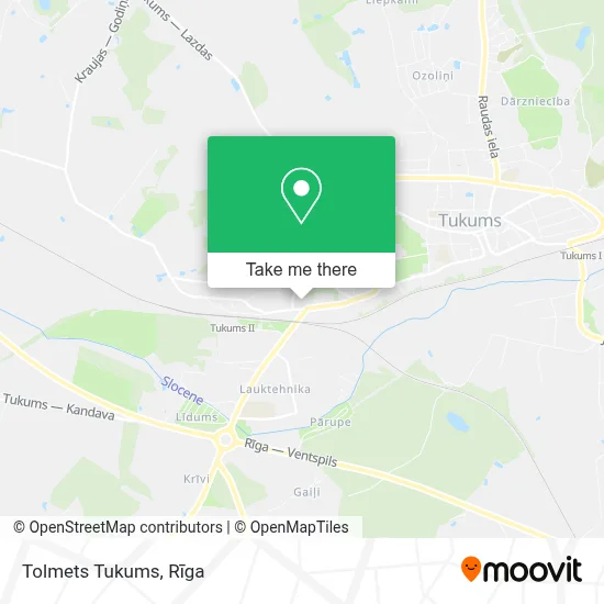 Tolmets Tukums map