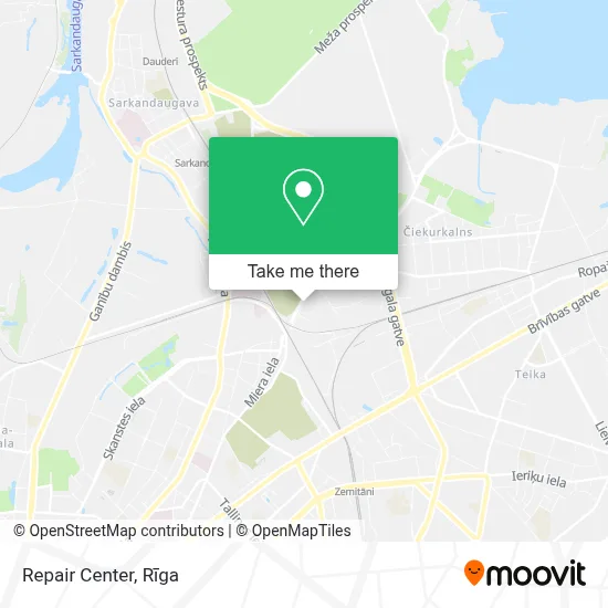 Repair Center map